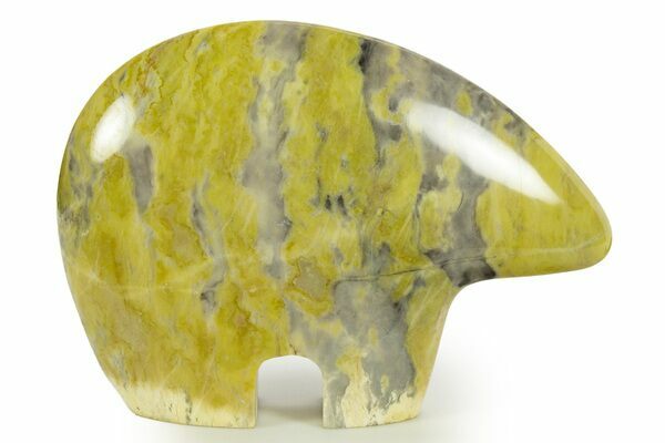 A zuni bear carving made from serpentine.